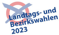 Logo: Landtags- und Bezirkswahlen 2023